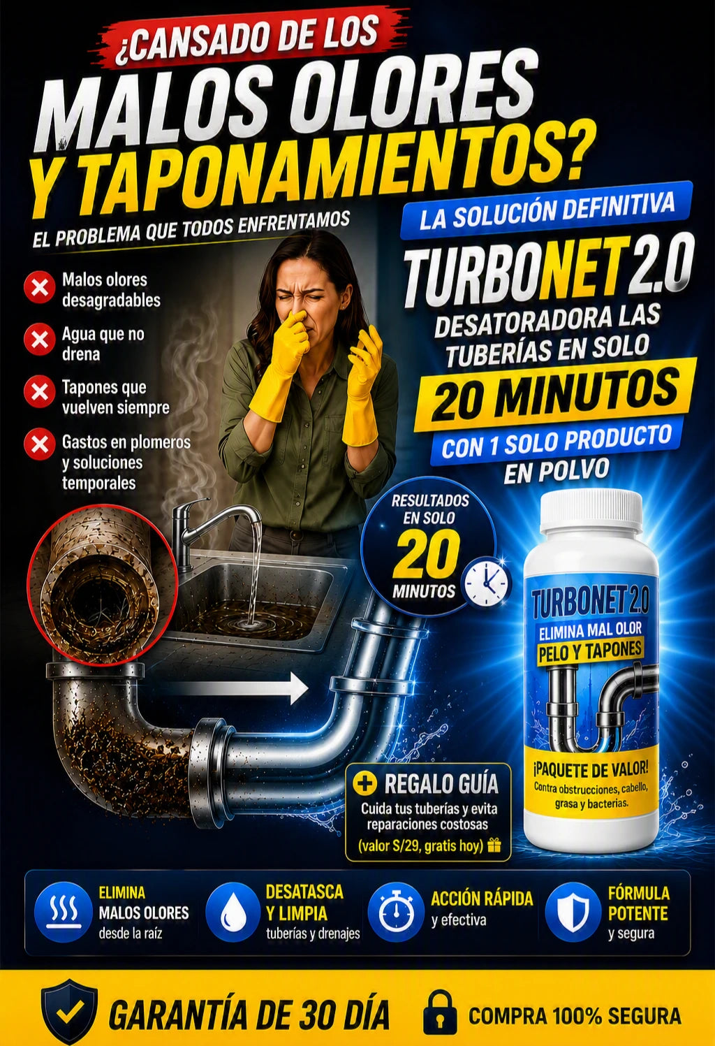 TURBONET 2.0, Pomo 250 gr